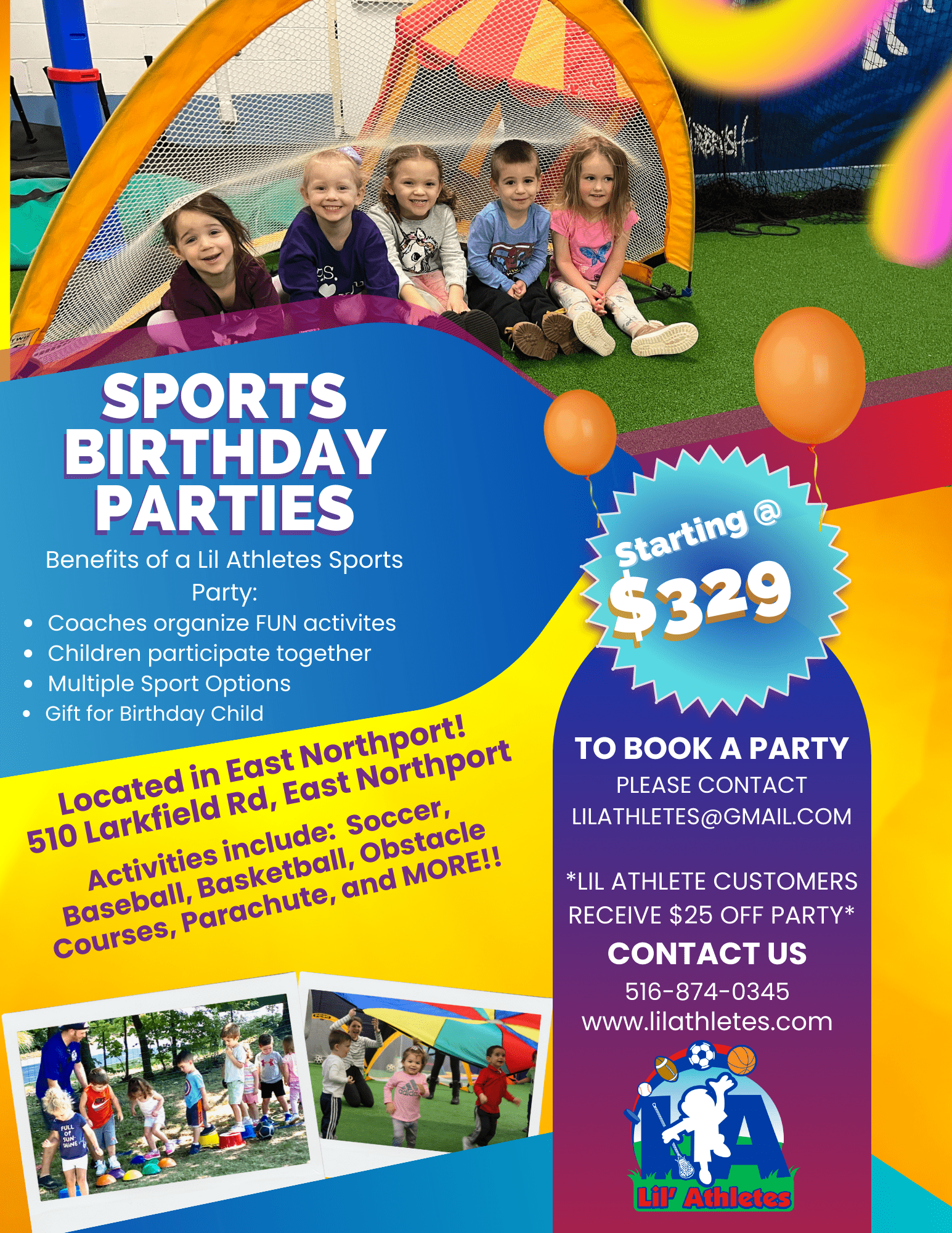 PARTIES - FUNDRAISERS - EVENTS — NorthSport Athletic Facility